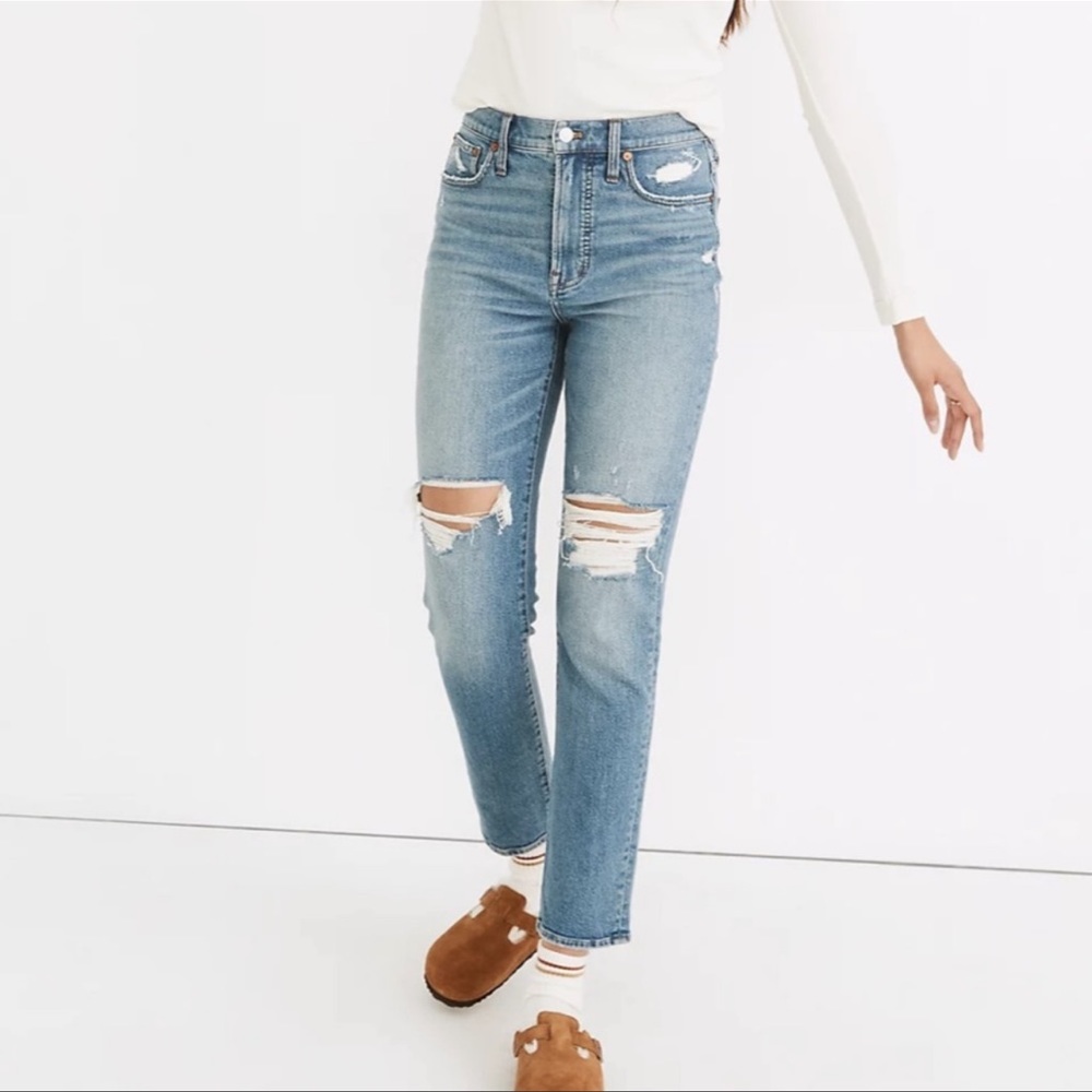 Madewell petite perfect vintage jeans denman wash